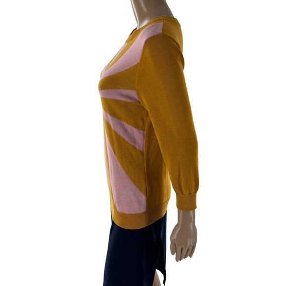 ModCloth Gold Yin Yang Burst Cotton Pullover Sweater - Picture 7 of 11